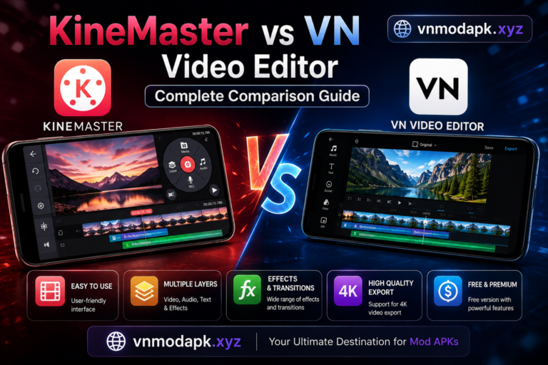 KineMaster vs VN Video Editor: Complete Comparison Guide